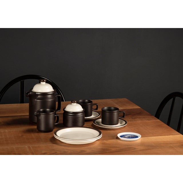 Brutalist Tête-À-Tête for Two on Wooden Tray from Doverstone & Fürstenberg, 1960s, Set of 12 For Sale - Image 15 of 17