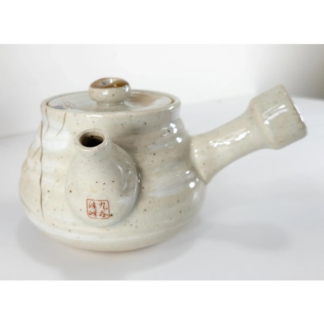 Antique White Mid 20th Century Japanese Kutani Tea Set by Fujita & Co. For Sale - Image 8 of 13