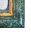 English Vintage Petite Faux Green Marble Framed Neoclassical Grand Tour White Plaster Intaglio of the Three Graces on Marbled Endplate Paper For Sale - Image 3 of 5