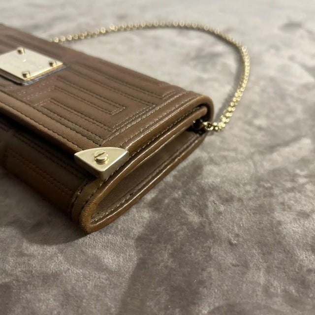 Atelier Versace 21st Century Gianni Versace Couture Mini Geometric Leather Shoulder Bag For Sale - Image 4 of 8