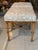 Hollywood Regency Pair Vintage Faux Bamboo Wood Benches Ottomans Newly Upholstered Quadrille For Sale - Image 3 of 12