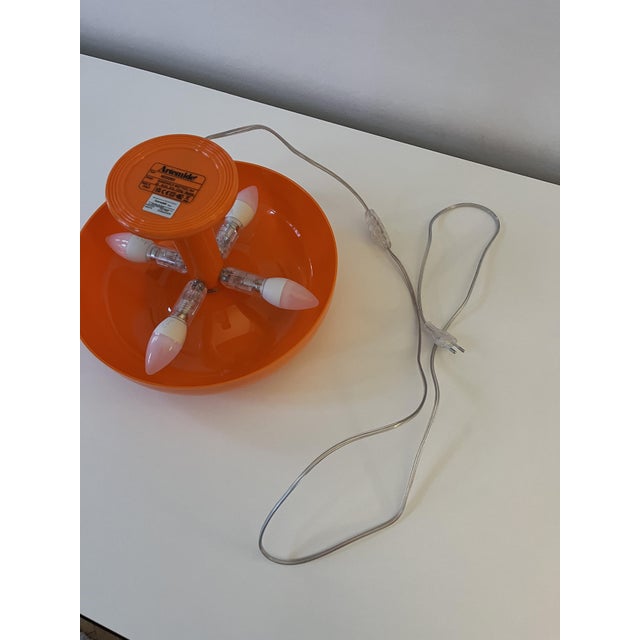 Vintage Nessino Table Lamp in Orange by Giancarlo Mattioli for Artemide, 2010s For Sale - Image 10 of 11