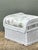 Vintage Braided White Rattan Ottoman For Sale - Image 11 of 12