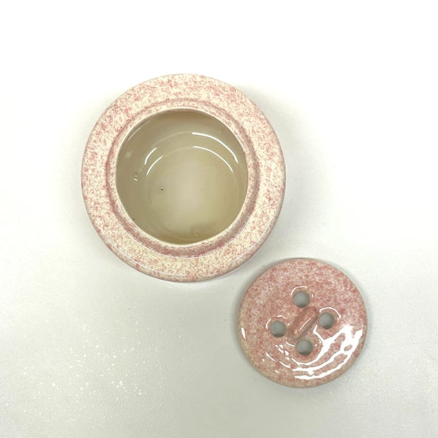 Pink and White Mixed Ceramic Container Curation - Group of 5 For Sale - Image 10 of 12