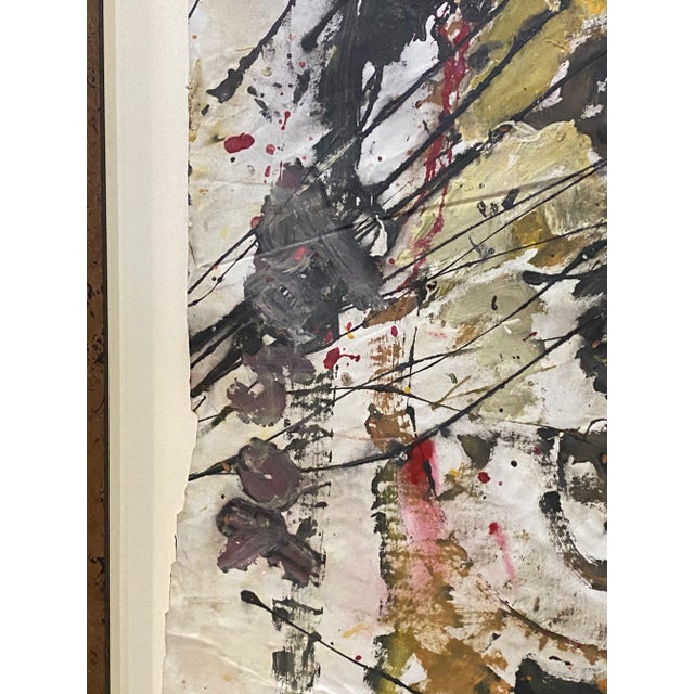 1980s Purvis Young Folk Art Abstract Painting For Sale - Image 10 of 13