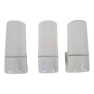Vintage Wall Lamps attributed to Wilhelm Wagenfeld for Lindner, 1950s, Set of 3 For Sale