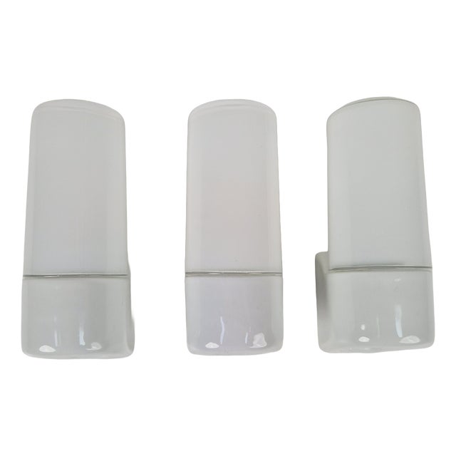 Vintage Wall Lamps attributed to Wilhelm Wagenfeld for Lindner, 1950s, Set of 3 For Sale