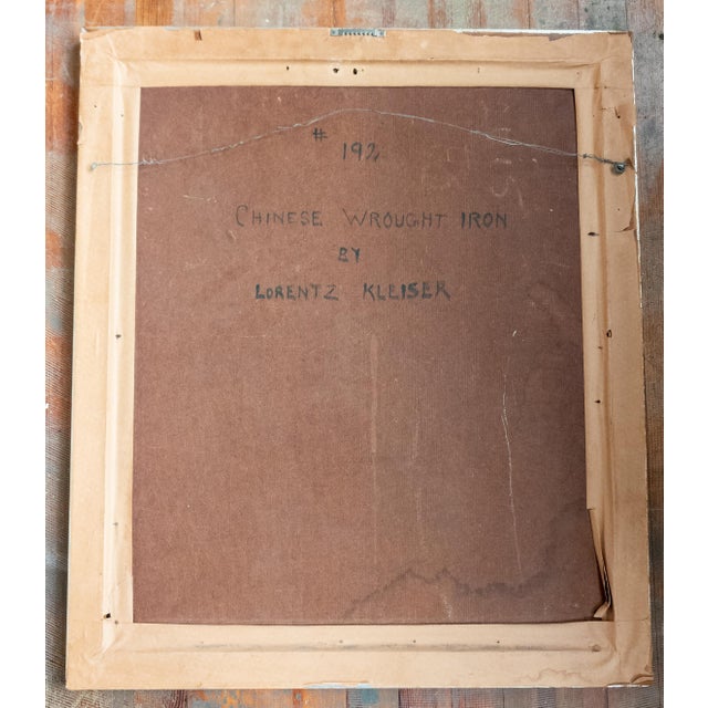 Mid-Century Chinoiserie Still Life Painting by Lorentz Kleiser For Sale - Image 17 of 18