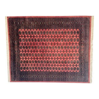 1980's Hand Made Royal Bokhara Carpet For Sale