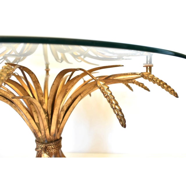 Metal Vintage Mid-Century Italian Sheaf of Wheat Table For Sale - Image 7 of 10