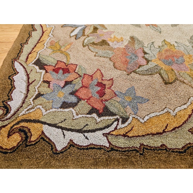 Early 20th Century Hooked Rug Rug For Sale - Image 11 of 12