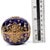 Antique Spherical Cobalt Blue Jewelled Porcelain Trinket Box from Coalport, 1880 For Sale - Image 10 of 11