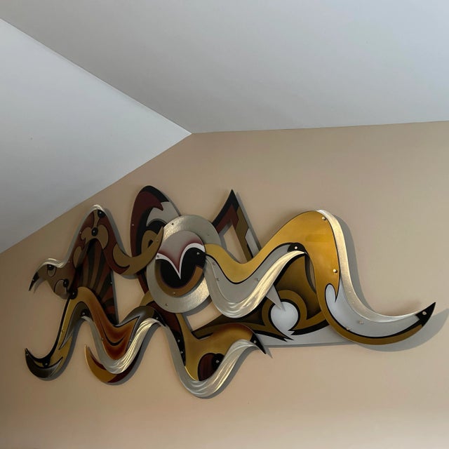2010s Shlomi Haziza H Studio Abstract Art Earth Tones Contemporary Modern Vision Wall Sculpture For Sale - Image 5 of 11