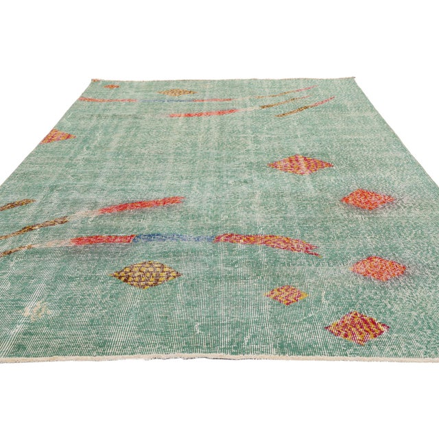 Turkish Zeki Muren Vintage Turkish Sivas Rug, 05'00 X 09'00 For Sale - Image 3 of 10