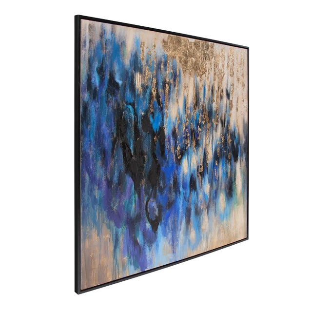 Abstract Golden Iris Painting For Sale - Image 3 of 6