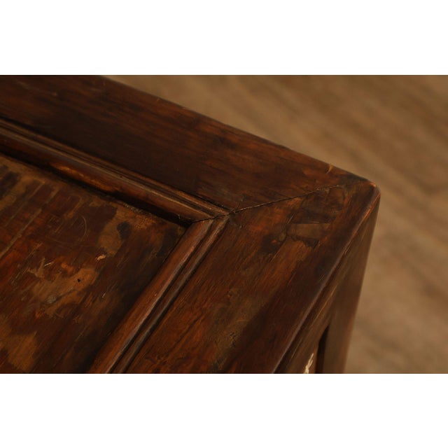 Antique Chinese Elm Wood Apothecary Cabinet With Multiple Drawers For Sale - Image 11 of 18