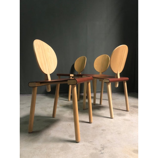 Vintage Chairs by Gigi Sabadin for Crassevig, 1980, Set of 4 For Sale - Image 10 of 16