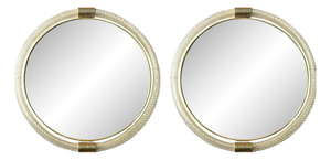 Venetian Torciglione Murano Glass Wall Mirrors by Simoeng for Simoeng, Set of 2