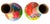 Pair of Vintage Hand-Painted Papier-Mâché Vases – Colorful Folk Art, Memphis Style Patchwork Forms For Sale In Jacksonville, FL - Image 6 of 7