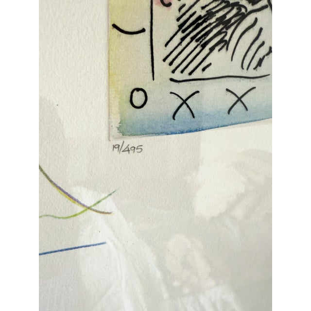 Late 20th Century Peter Max "Mona Lisa" Hand-Colored Etching With Remarques, Signed Limited Edition For Sale - Image 12 of 16