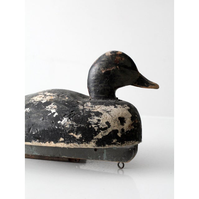 Vintage Signed Folk Art Duck Decoy For Sale - Image 10 of 13