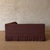 Dresden Banquette 2- Piece Slip Covered in Dark Rust Linen For Sale - Image 4 of 10