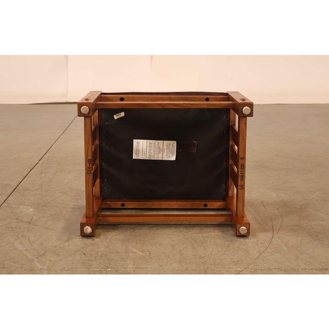 Stickley Mission Collection Oak & Leather Ottoman Footstool For Sale - Image 17 of 18