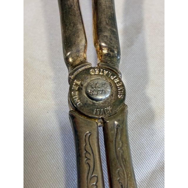 Italian Silverplate Scissor Salad Tongs For Sale In Oklahoma City - Image 6 of 7