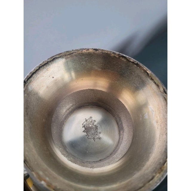 Antique Chiseled Sheffield Ice Bucket, 1950s For Sale - Image 4 of 10