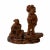 Chinese Oriental Wood Artistic Golden Kids Carving Display Figure Art For Sale In San Francisco - Image 6 of 6
