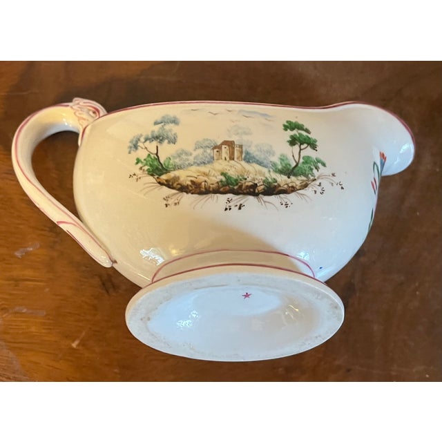 Antique Early 19th Century Italian Doccia Porcelain Sauce or Gravy Boat, Circa 1815 For Sale - Image 11 of 17