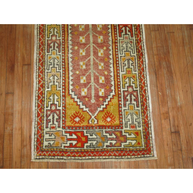 Zabihi Collection Vintage Turkish Anatolian Throw Rug - 2'10" x 5'7" For Sale - Image 4 of 6