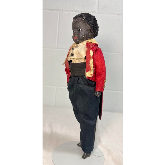 Rare Antique Early 1800s Handmade African American Boy Doll Sculpture Figure For Sale - Image 15 of 15