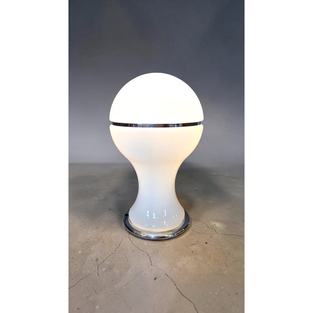 Silver Mongolfiera Table Lamp by Gianni Celada for Fontana Arte, Italy, 1960s For Sale - Image 8 of 8