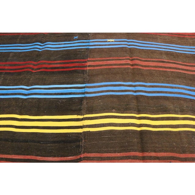 Vintage Turkish Kilim Rug - 07'00 X 12'01 For Sale - Image 4 of 8
