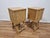 1980s Vintage Bedside Tables in Bamboo and Oak, 1980s, Set of 2 For Sale - Image 5 of 16