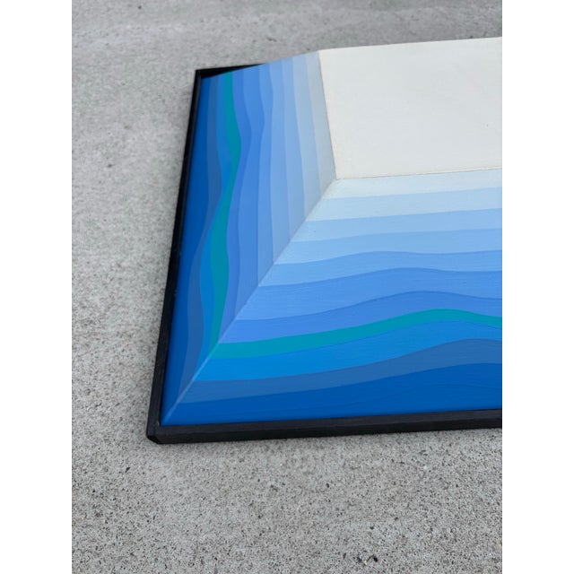 Mid-Century Modern 1970s Shozo Nagano Abstract Painting Titled "Remote Land" For Sale - Image 3 of 9