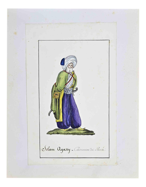 Jean-Baptiste Barla, Greetings Agassy, 1840, Ink & Watercolor on Paper