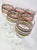 Glass Rainbow Striped Goblets- Set of Six For Sale - Image 7 of 9