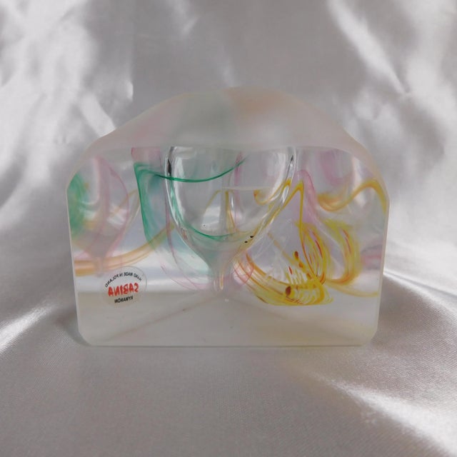 1960s Sabina Romanov Art Glass Perfume Bottle From Poland For Sale - Image 11 of 12