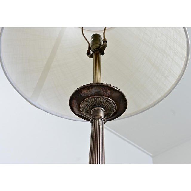 19th Century French Silverplate Altar Candlestick Lamps - a Pair For Sale - Image 11 of 12