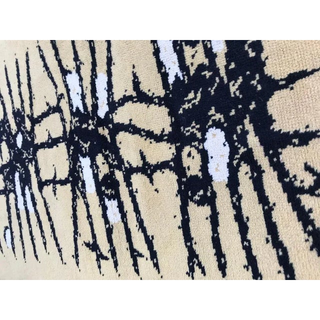 1940s Small Scandinavian Art Deco Rug For Sale - Image 5 of 12