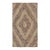 Sublime Brown Color With Great Symmetrical Desing Antique American Hooked Rug For Sale