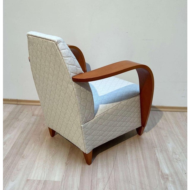 Wood Spanish Club Chair in Beech and Plywood, 1990s For Sale - Image 7 of 18