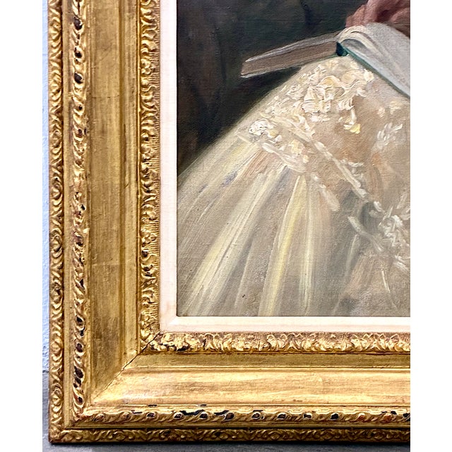 Textile A 1915 American Family Portrait by Nicholas Richard Brewer (1857-1949) For Sale - Image 7 of 9