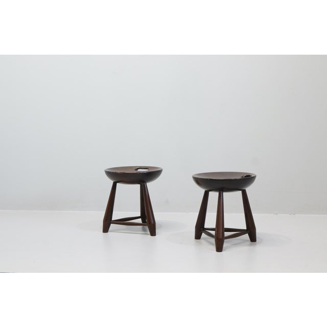 Mocho Stools in Brazilian Walnut by Sergio Rodrigues, 1960s, Set of 2 For Sale - Image 16 of 16