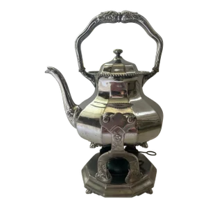 Vintage Silverplate Tilting Tea Pot With Stand