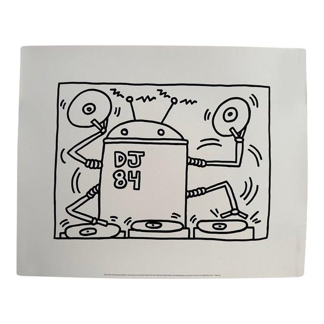 Keith Haring (1958-1990), Dj 84, 1983, Copyright Keith Haring Foundation, Licensed by Artestar New York, Printed in the Uk For Sale