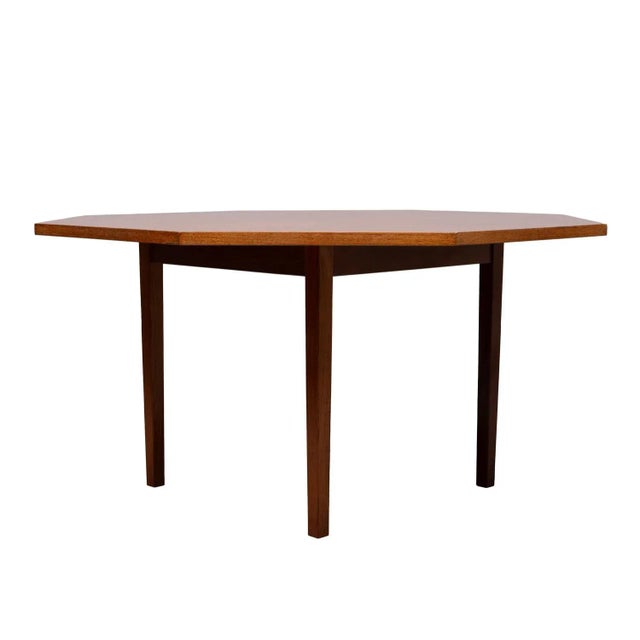 Teak Octangle Shaped Dining Table, 1960s For Sale - Image 10 of 11