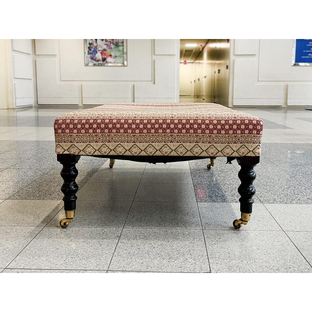 Vintage George Smith Ottoman For Sale In New York - Image 6 of 10
